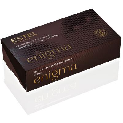 Estel Professional Enigma / Краска для бровей и ресниц, коричневая, 20 мл